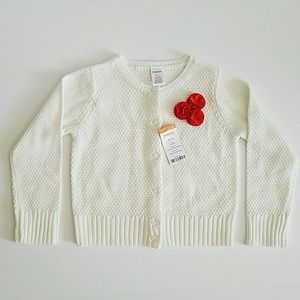 NWT Gymboree White Cardigan Sweater